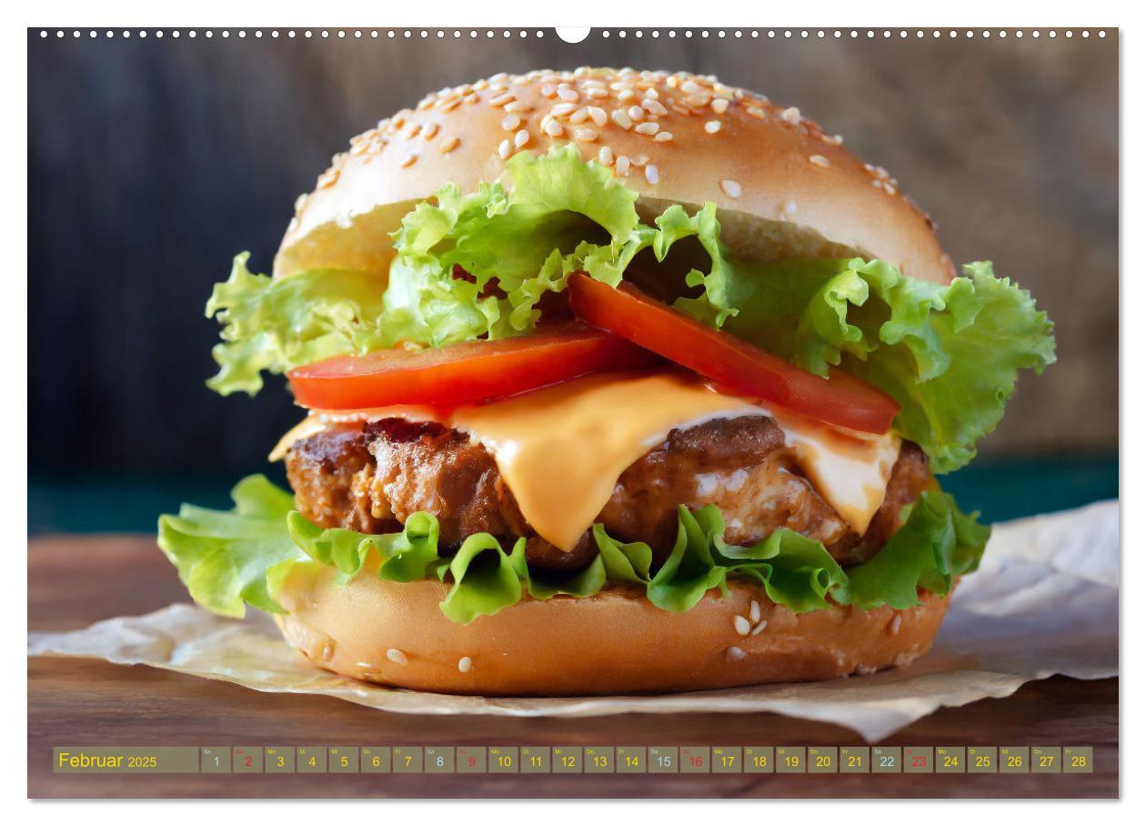 Bild: 9783457037010 | Unsere Burger Deluxe (Wandkalender 2025 DIN A2 quer), CALVENDO...