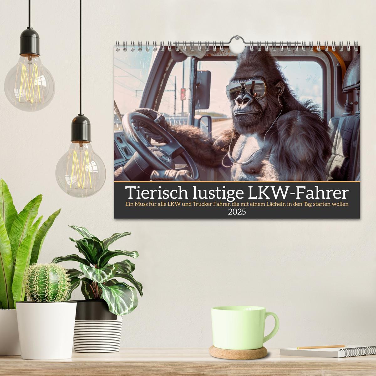 Bild: 9783457183106 | Tierisch lustige LKW-Fahrer (Wandkalender 2025 DIN A4 quer),...