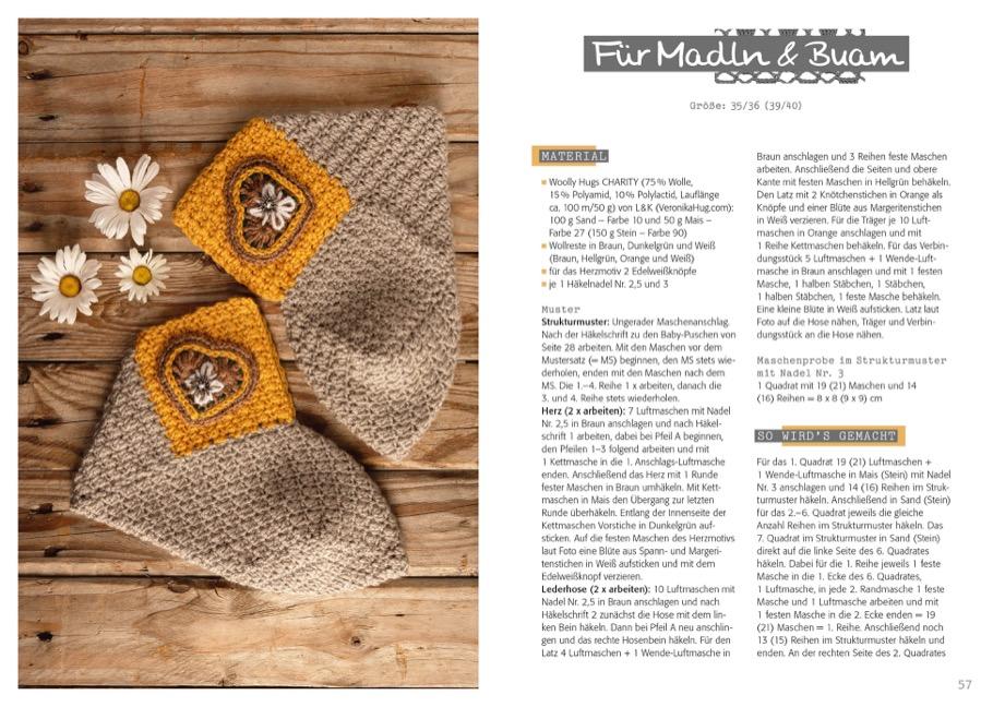 Bild: 9783841066435 | Woolly Hugs Puschen im Quadrat | Hausschuhe schnell und easy häkeln