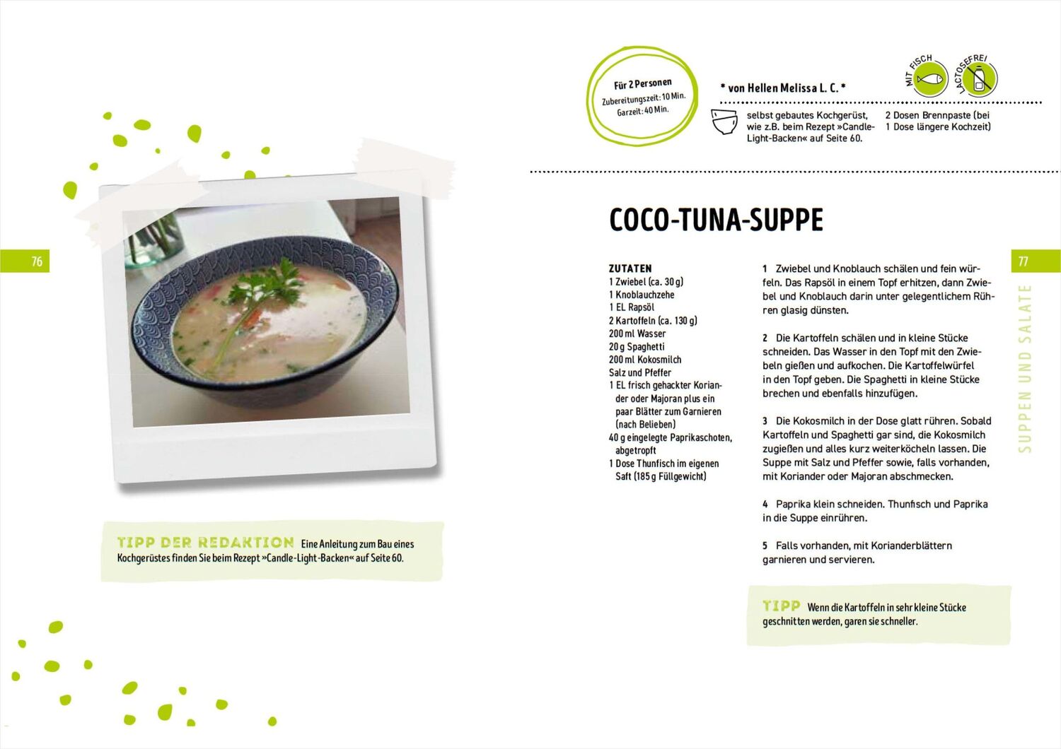 Bild: 9783809445159 | Kochen ohne Strom - Das Notfallkochbuch - Die 50 besten Rezepte für...