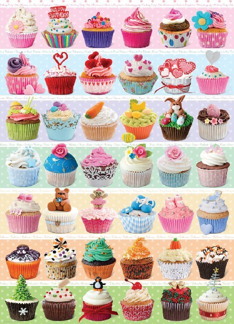 Cover: 628136605861 | Cupcake Celebration (Puzzle) | Spiel | In Spielebox | 605861 | 2018