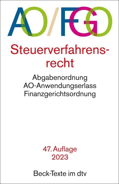 Cover: 9783423531726 | Abgabenordnung AO / FGO | Taschenbuch | Deutsch | 2023 | DTV