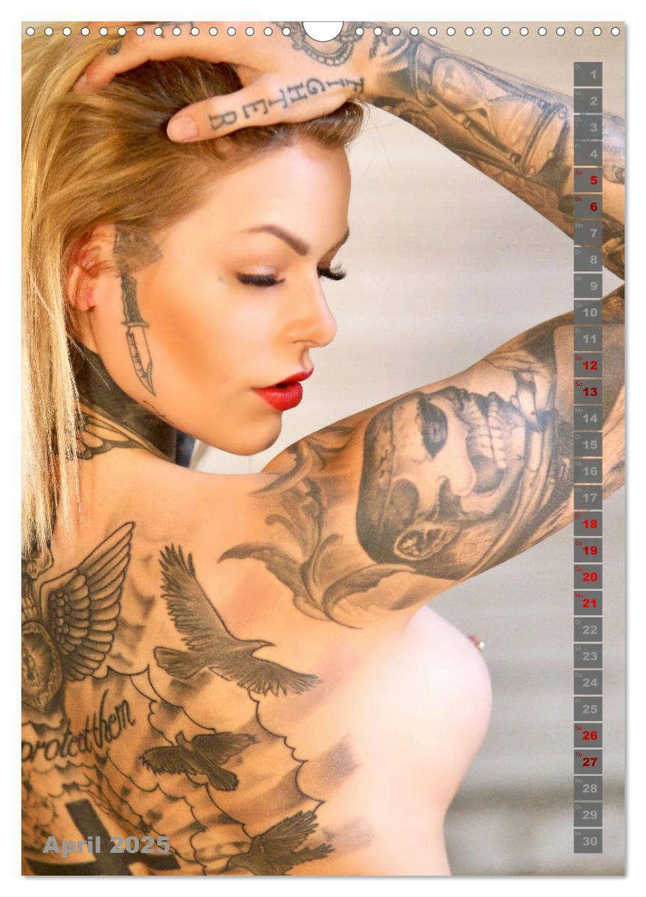 Bild: 9783435861323 | Beauty Tattoo Girls 2025 (Wandkalender 2025 DIN A3 hoch), CALVENDO...