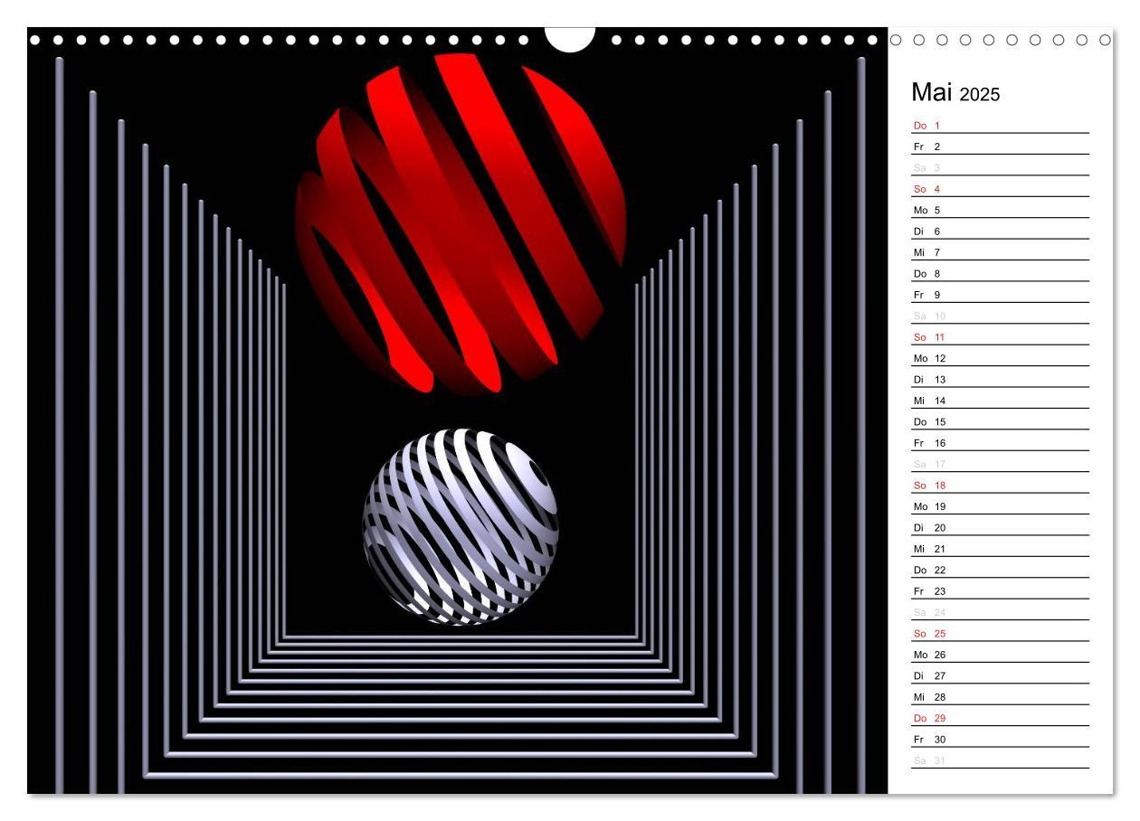 Bild: 9783435471171 | Mit Geometrie durch das Jahr (Wandkalender 2025 DIN A3 quer),...