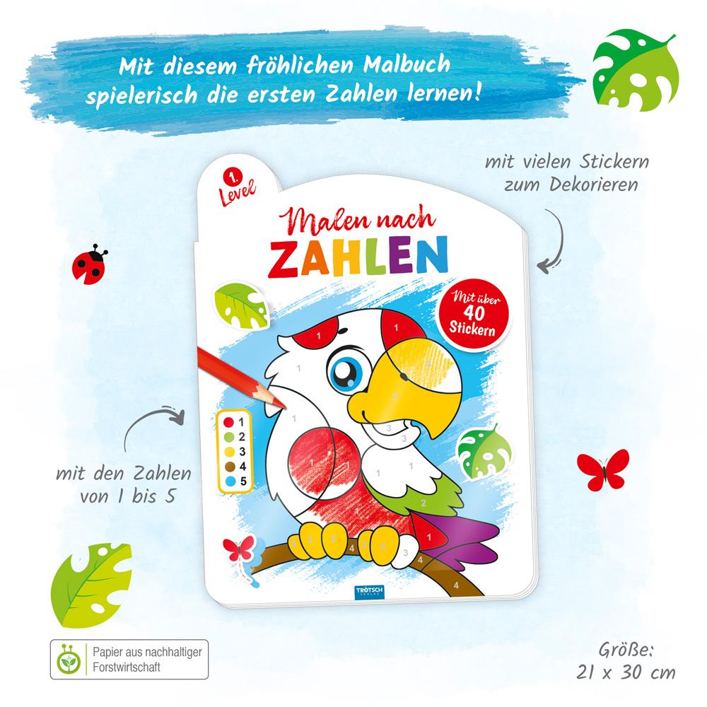 Bild: 9783988023315 | Trötsch Malen nach Zahlen 1. Level Malbuch | KG | Taschenbuch | 10 S.