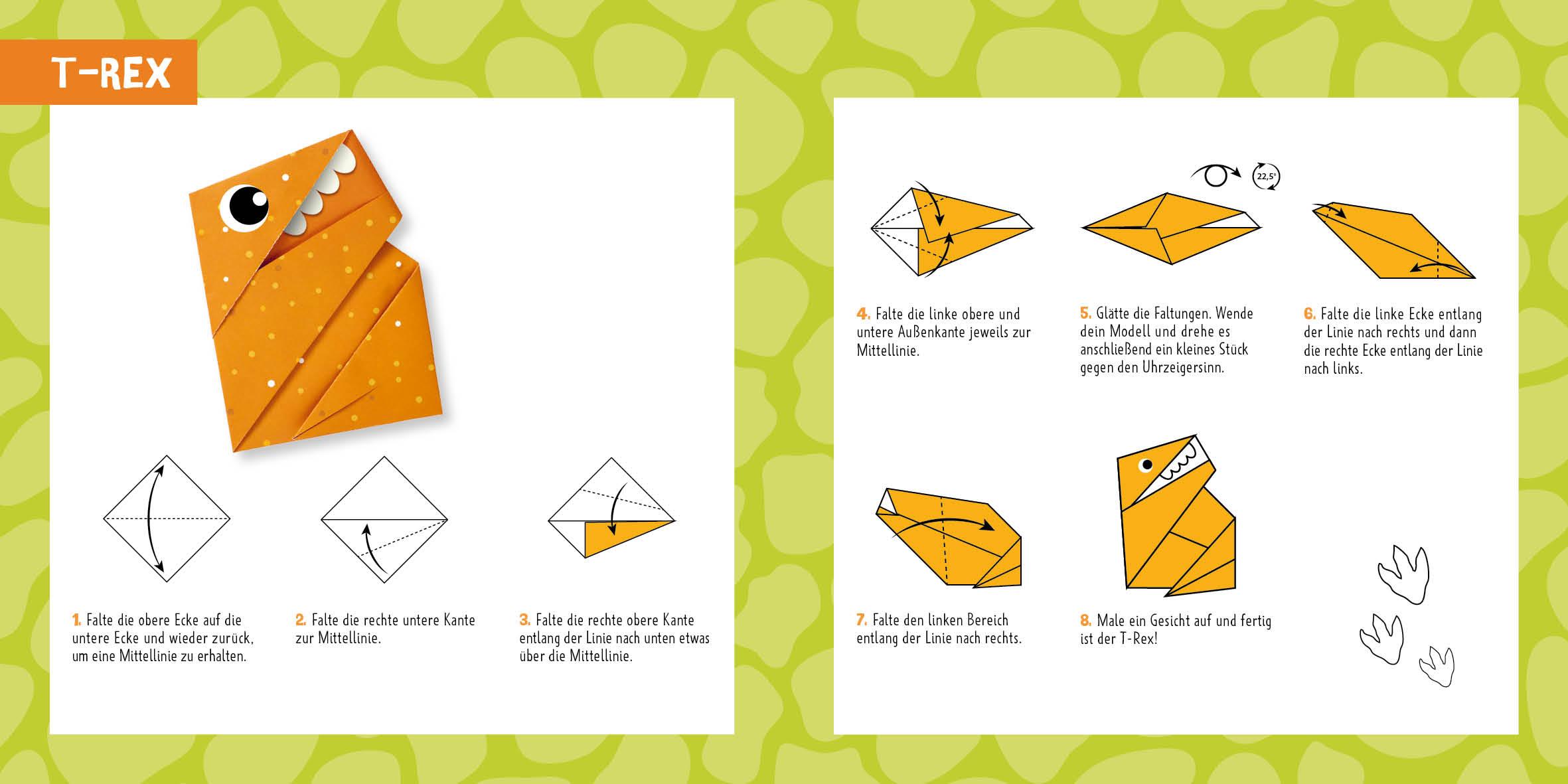 Bild: 9783745915853 | 88 x Origami Kids - Dino Fun | Thade Precht | Taschenbuch | 208 S.