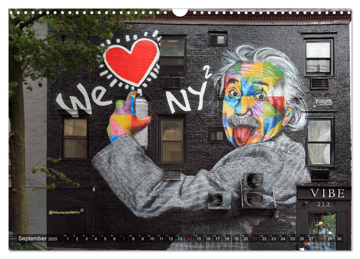 Bild: 9783435166374 | Straßenkunst in New York - Graffiti und Murals (Wandkalender 2025...