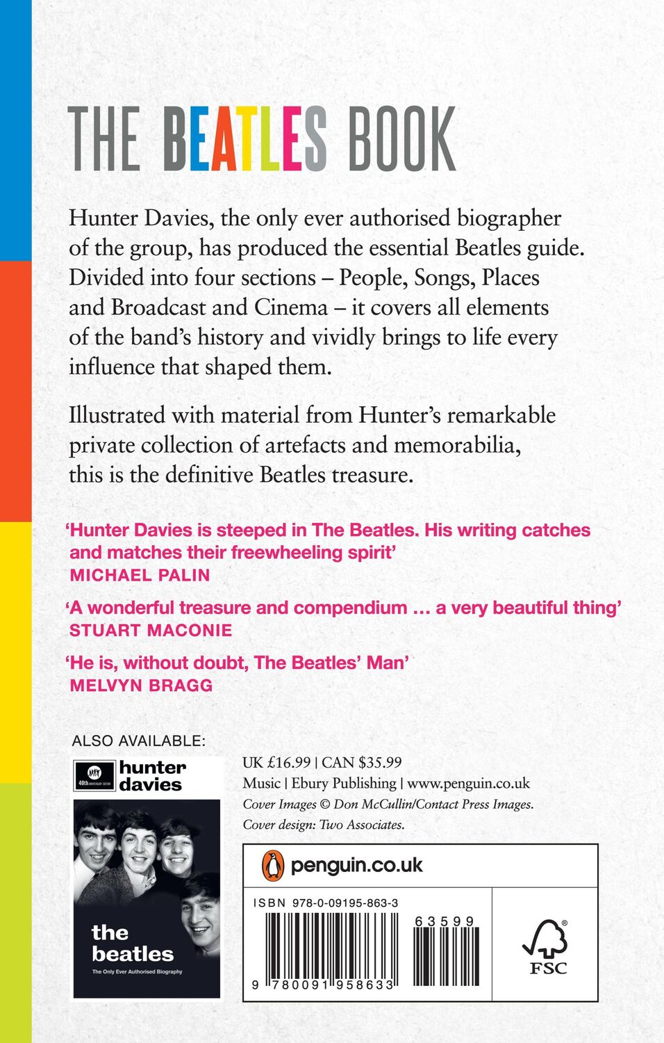 Rückseite: 9780091958633 | The Beatles Book | Hunter Davies | Taschenbuch | 1072 S. | Englisch