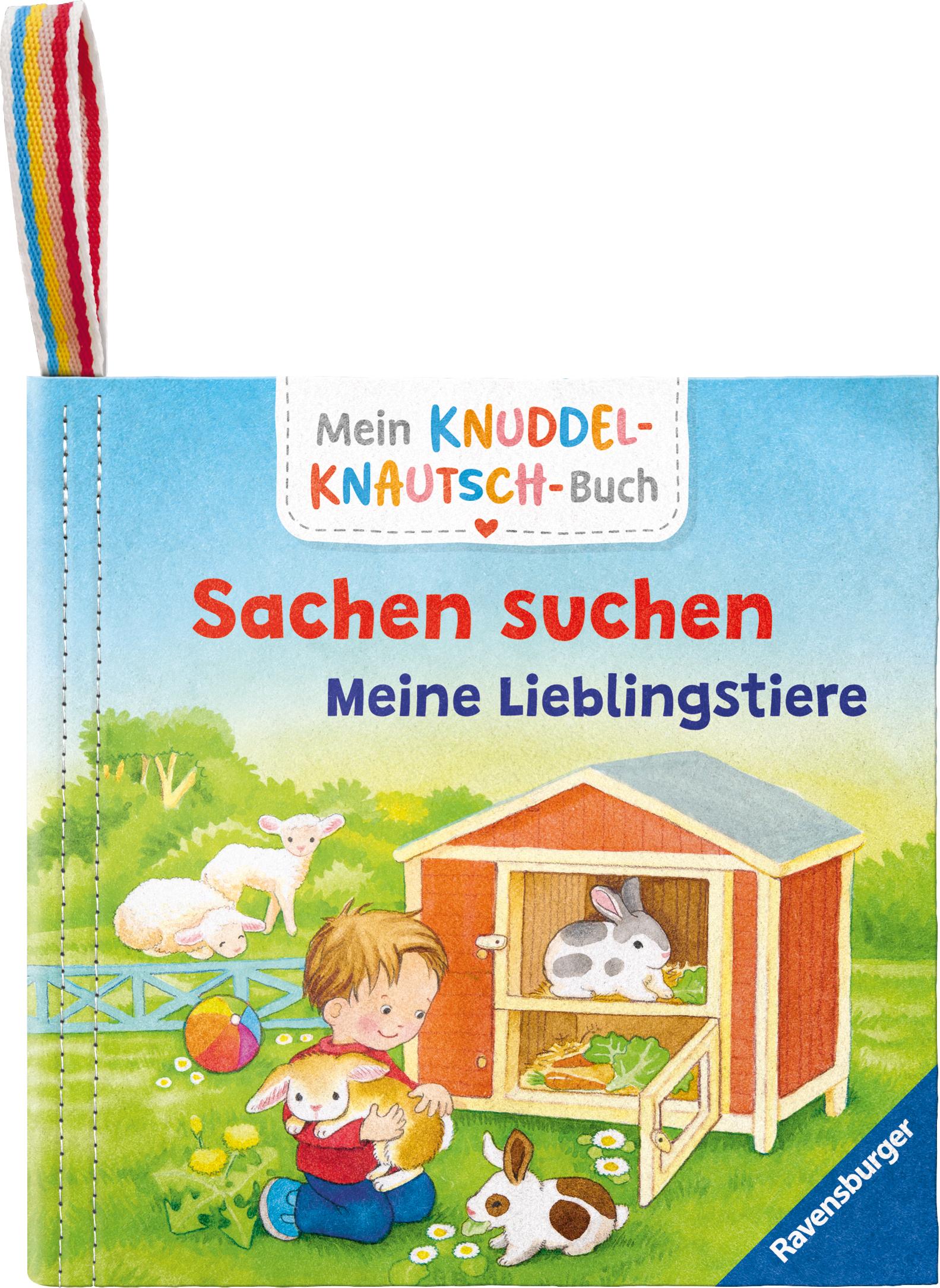 Cover: 9783473421015 | Mein Knuddel-Knautsch-Buch: Sachen suchen. Lieblingstiere; weiches...