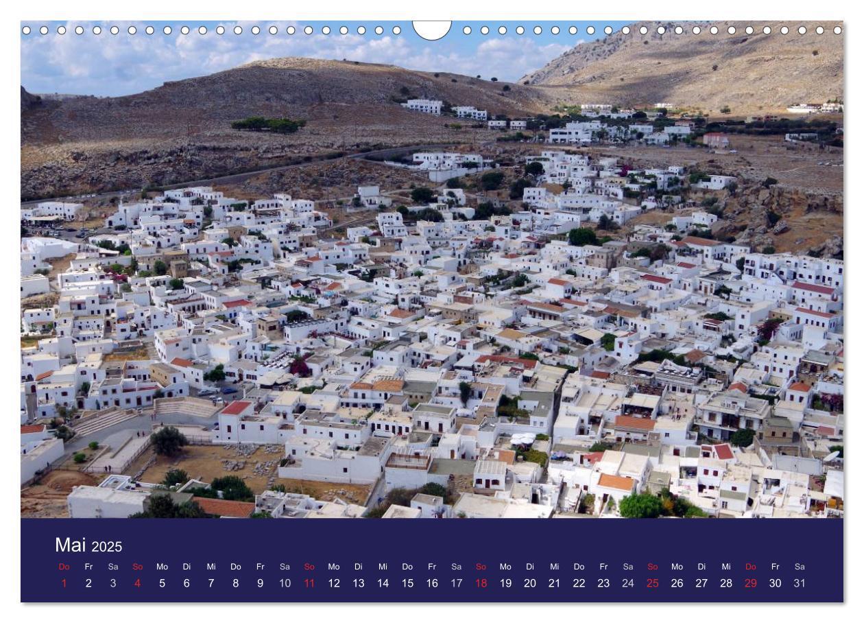 Bild: 9783435668441 | Rhodos mit Lindos und Symi (Wandkalender 2025 DIN A3 quer),...