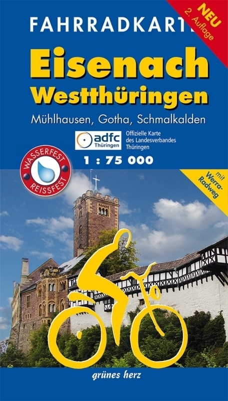 Cover: 9783866360822 | Fahrradkarte Eisenach, Westthüringen | Lutz Gebhardt | (Land-)Karte