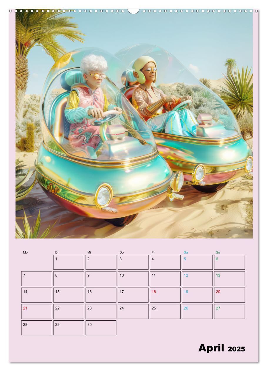 Bild: 9783457171714 | Retro Wüstenfestival - Planer (hochwertiger Premium Wandkalender...