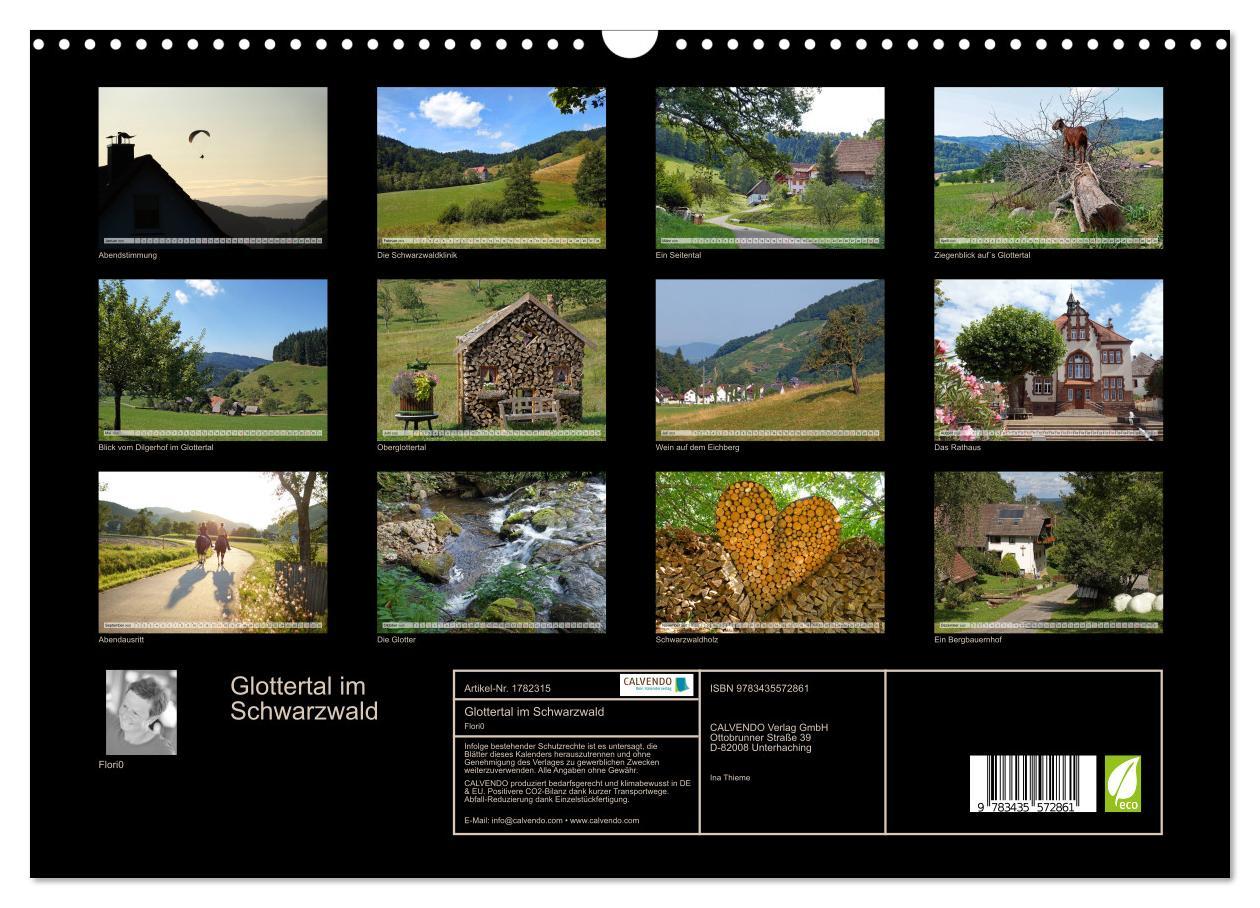 Bild: 9783435572861 | Glottertal im Schwarzwald (Wandkalender 2025 DIN A3 quer), CALVENDO...