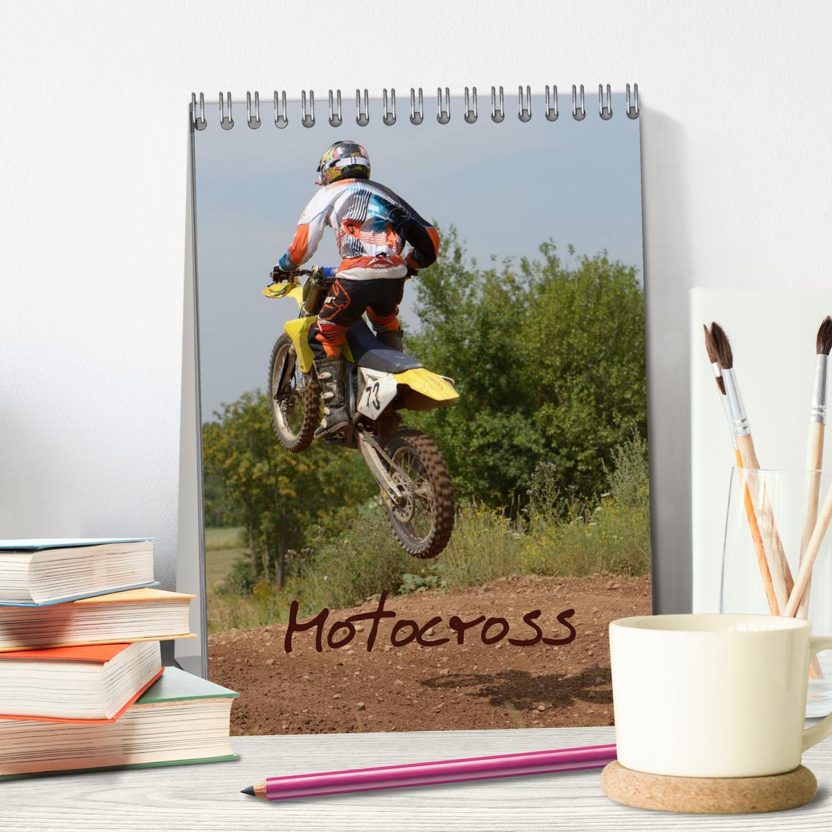 Bild: 9783457078488 | Motocross Terminplaner (Tischkalender 2025 DIN A5 hoch), CALVENDO...