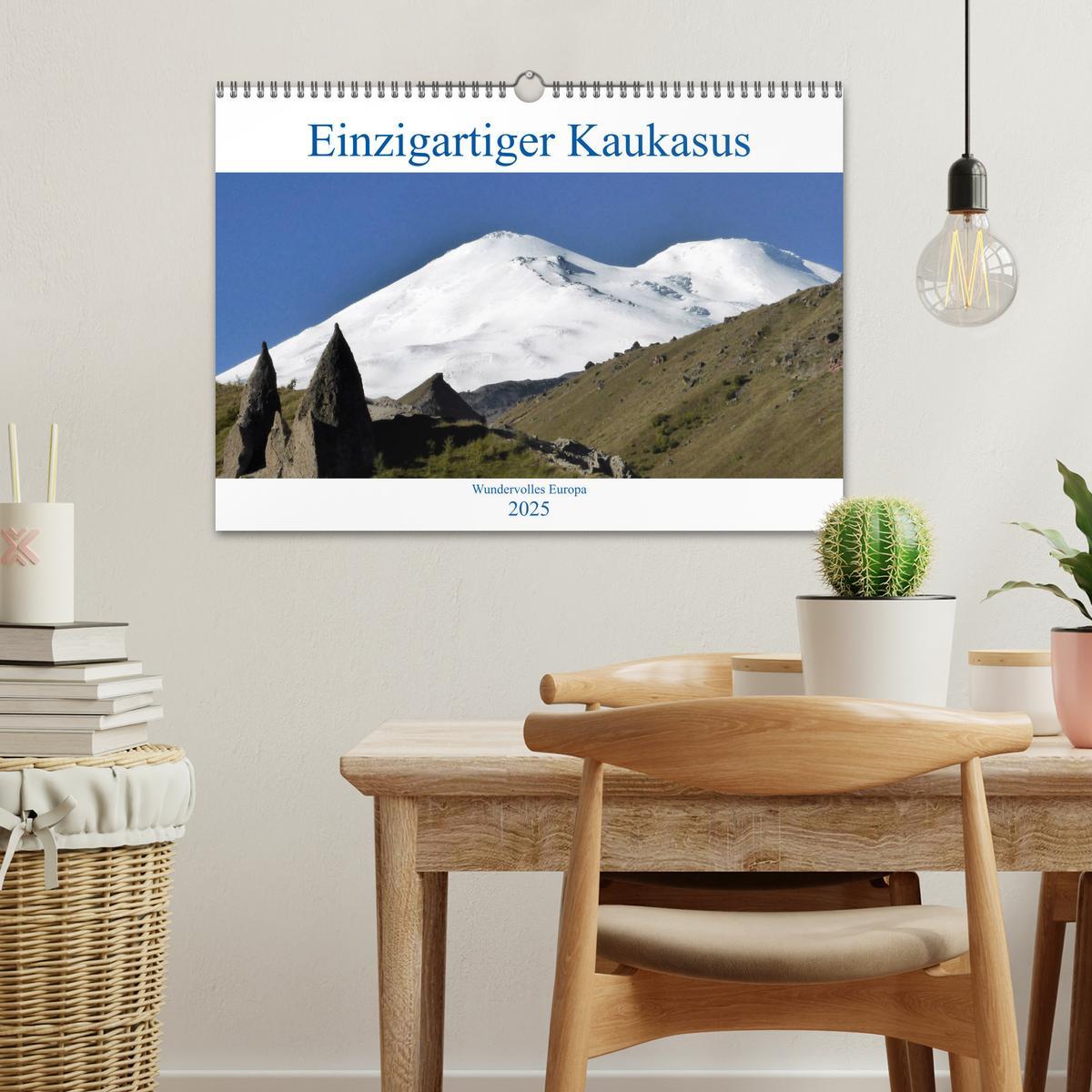 Bild: 9783435399512 | Einzigartiger Kaukasus (Wandkalender 2025 DIN A3 quer), CALVENDO...