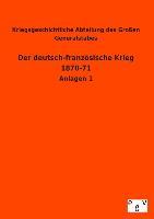 Cover: 9783734000447 | Der deutsch-französische Krieg 1870-71 | Anlagen 1 | Generalstabes