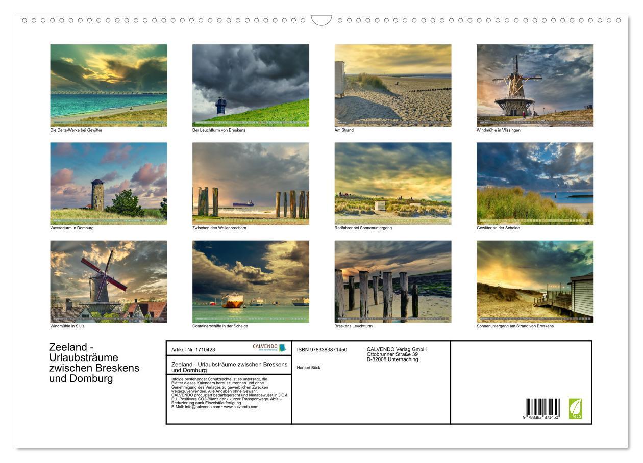 Bild: 9783383871450 | Zeeland - Urlaubsträume zwischen Breskens und Domburg (Wandkalender...