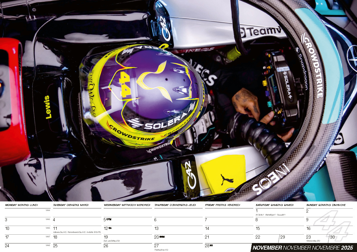 Bild: 9798893610475 | Lewis Hamilton Kalender 2025 | Kalender | 14 S. | Deutsch | 2025