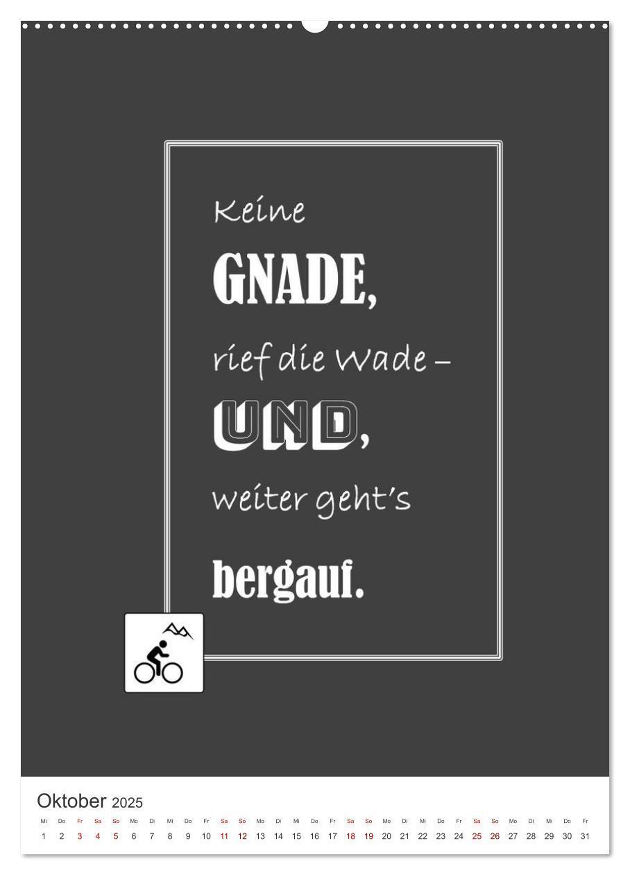 Bild: 9783435916030 | Markante, freche Sprüche rund ums Radfahren (Wandkalender 2025 DIN...