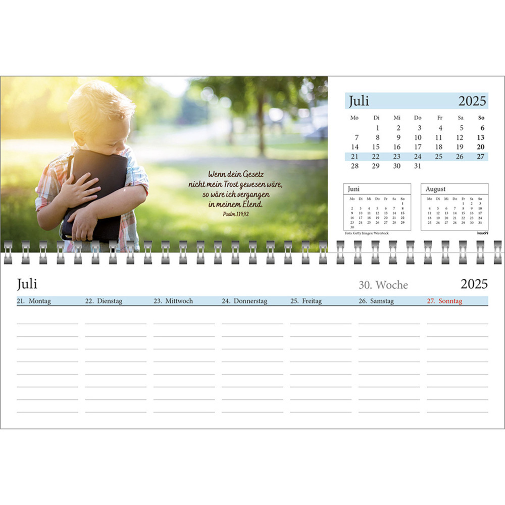 Bild: 9783754825457 | In deine Hand leg ich den Tag 2025 | Wochen-Tischkalender | Kalender