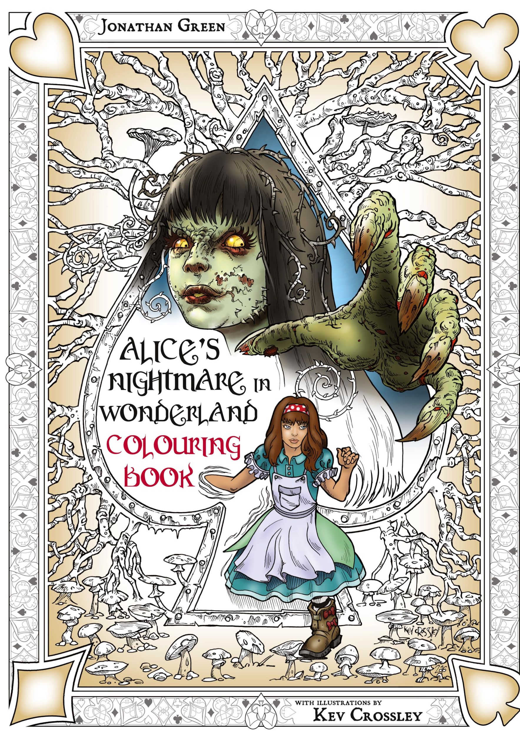 Cover: 9781909679924 | Alice's Nightmare in Wonderland Colouring Book Two | Jonathan Green