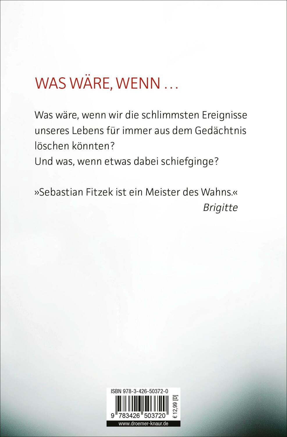 Rückseite: 9783426503720 | Splitter | Sebastian Fitzek | Taschenbuch | 375 S. | Deutsch | 2010