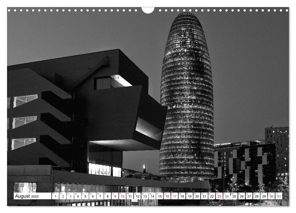 Bild: 9783435680795 | Barcelona Schwarz / Weiß Impressionen (Wandkalender 2025 DIN A3...