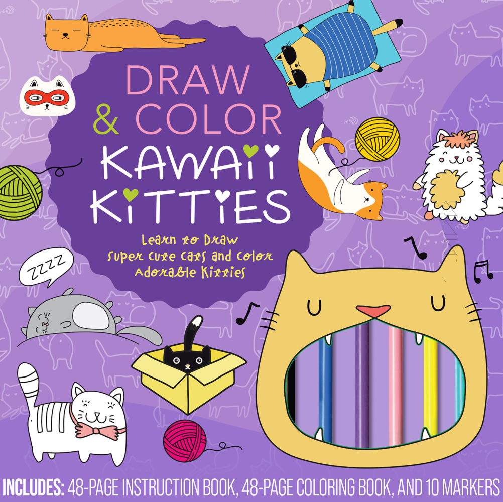 Cover: 9780785841135 | Draw &amp; Color Kawaii Kitties Kit | Editors of Rock Point | Stück | 2022