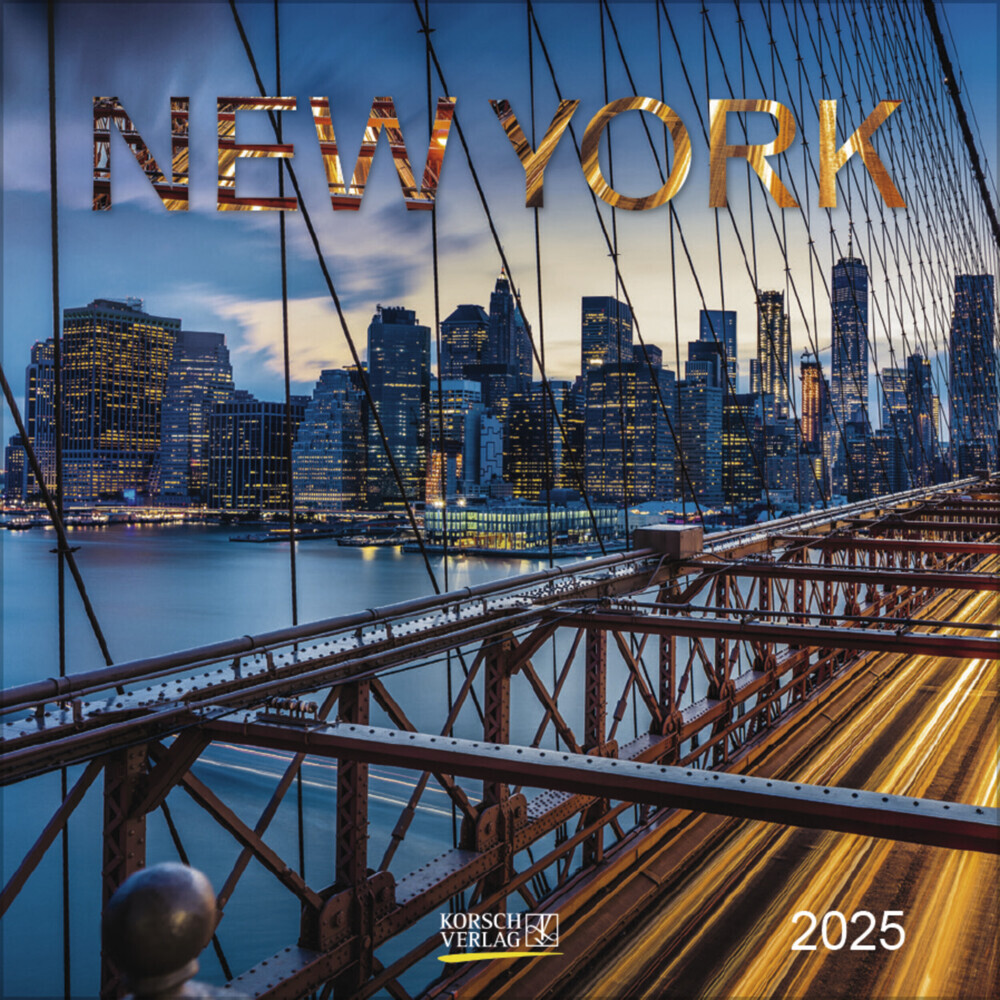 Cover: 9783731876540 | New York 2025 | Korsch Verlag | Kalender | Englisch Broschur | 13 S.