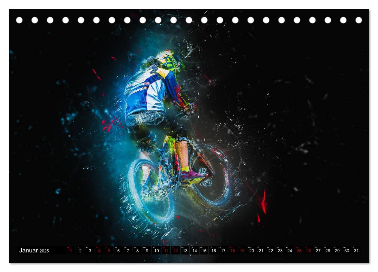 Bild: 9783435431885 | Downhill Explosion (Tischkalender 2025 DIN A5 quer), CALVENDO...