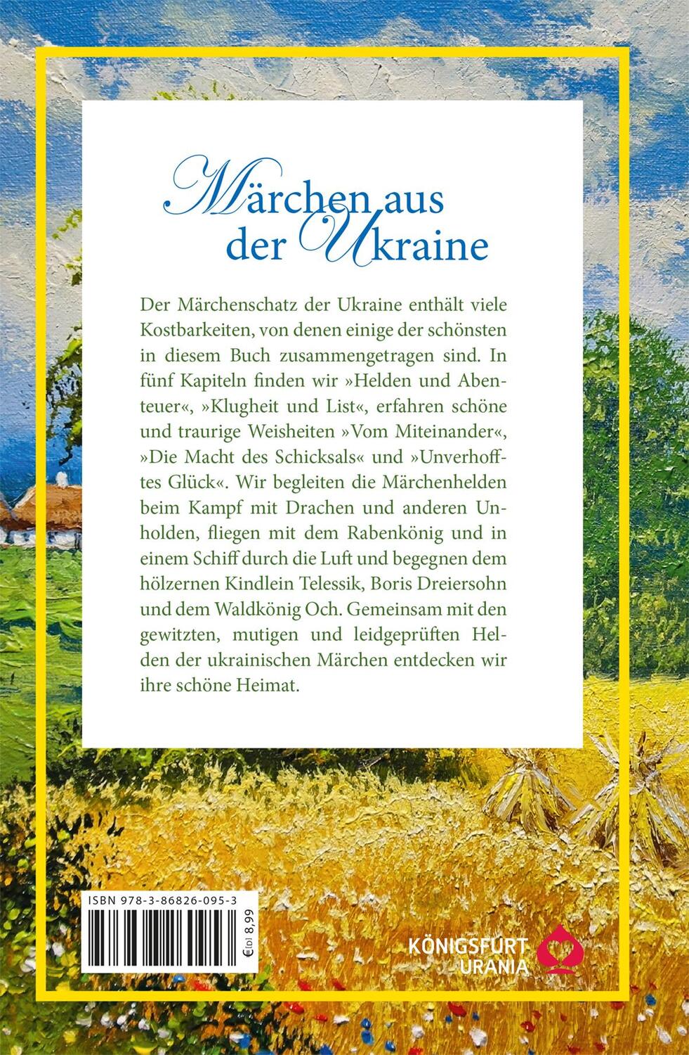 Rückseite: 9783868260953 | Märchen aus der Ukraine | Zum Erzählen und Vorlesen mit Lesebändchen