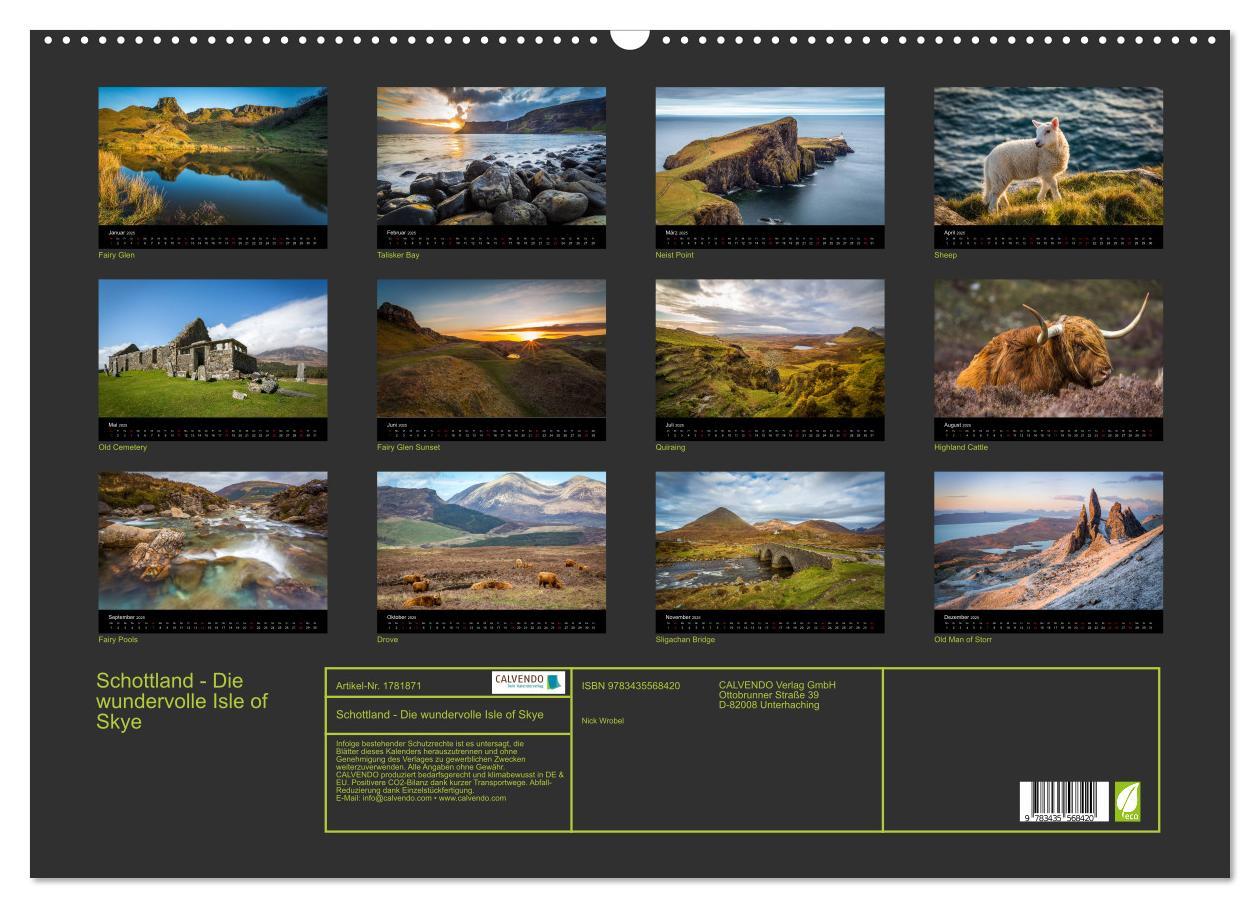 Bild: 9783435568420 | Schottland - Die wundervolle Isle of Skye (Wandkalender 2025 DIN A2...