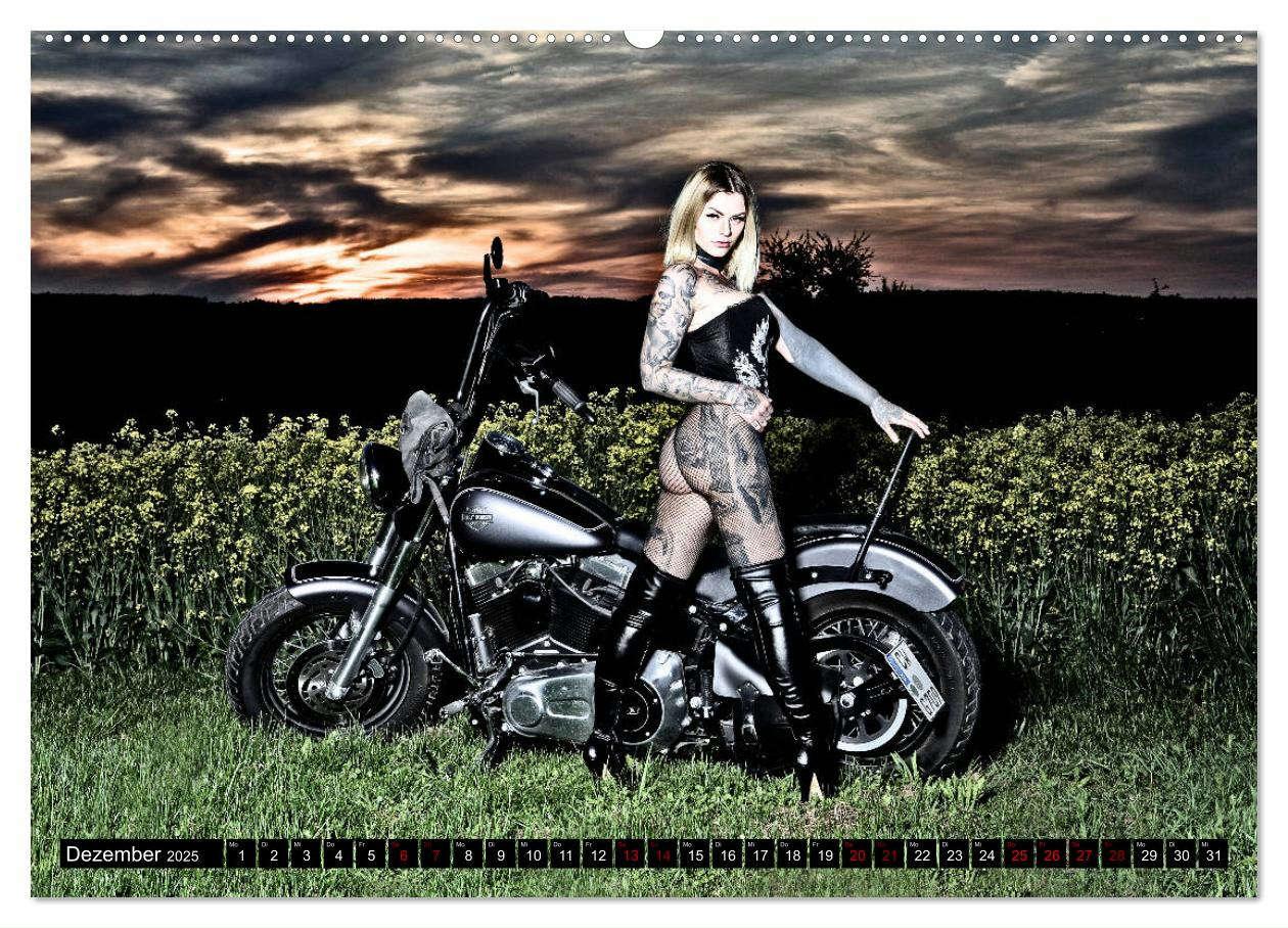 Bild: 9783435115471 | Motorräder und Sexy Girls (Wandkalender 2025 DIN A2 quer), CALVENDO...