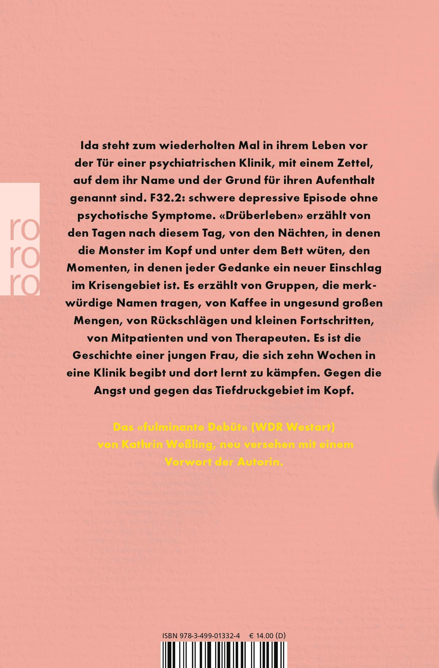 Rückseite: 9783499013324 | Drüberleben | Depressionen sind doch kein Grund, traurig zu sein