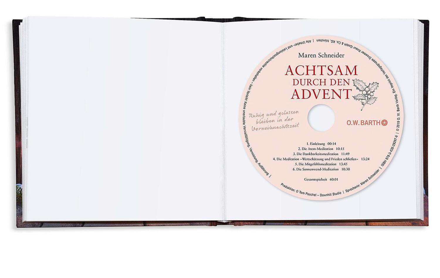 Bild: 9783426292976 | Achtsam durch den Advent | Maren Schneider | Buch | 144 S. | Deutsch