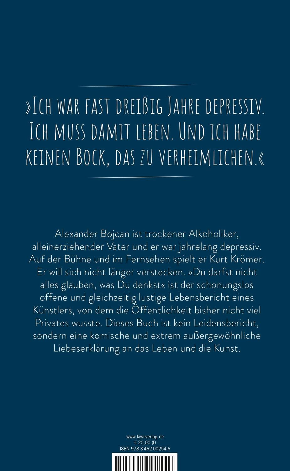 Rückseite: 9783462002546 | Du darfst nicht alles glauben, was du denkst | Meine Depression | Buch