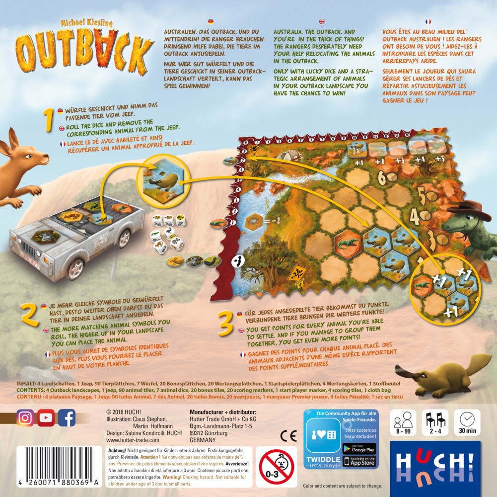 Bild: 4260071880369 | Outback (Spiel) | Michael Kiesling | Spiel | 880369 | Deutsch | 2018