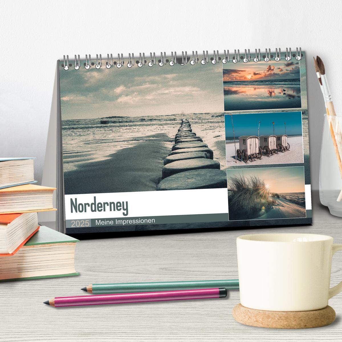 Bild: 9783435156498 | Mein Jahr auf Norderney (Tischkalender 2025 DIN A5 quer), CALVENDO...