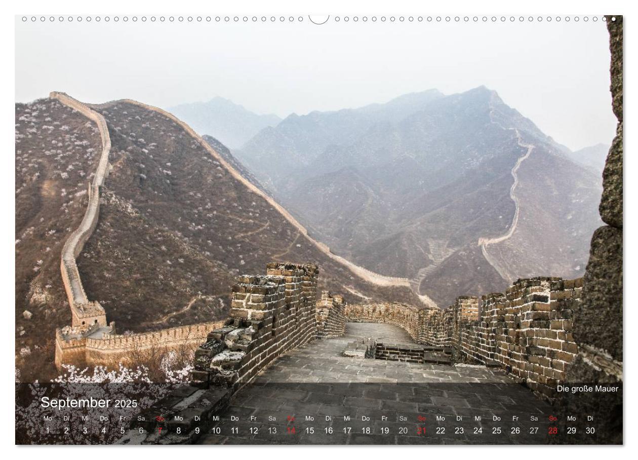 Bild: 9783435720378 | Erlebe China (Wandkalender 2025 DIN A2 quer), CALVENDO Monatskalender