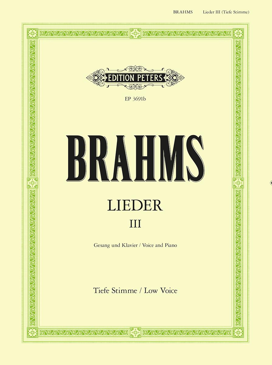 Cover: 9790014017637 | Complete Songs (Low Voice) | 65 Songs from Opp. 3-63 | Johannes Brahms