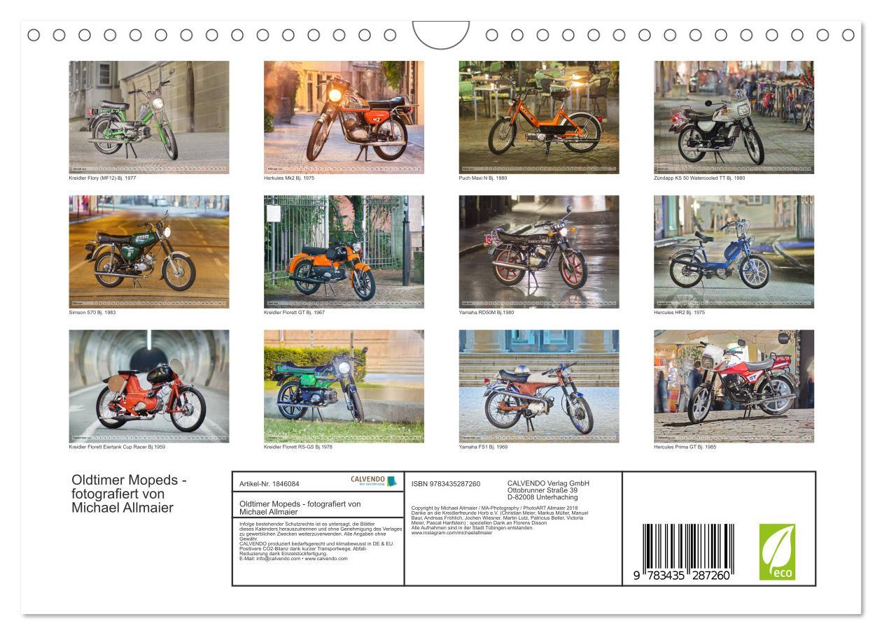 Bild: 9783435287260 | Oldtimer Mopeds - fotografiert von Michael Allmaier (Wandkalender...