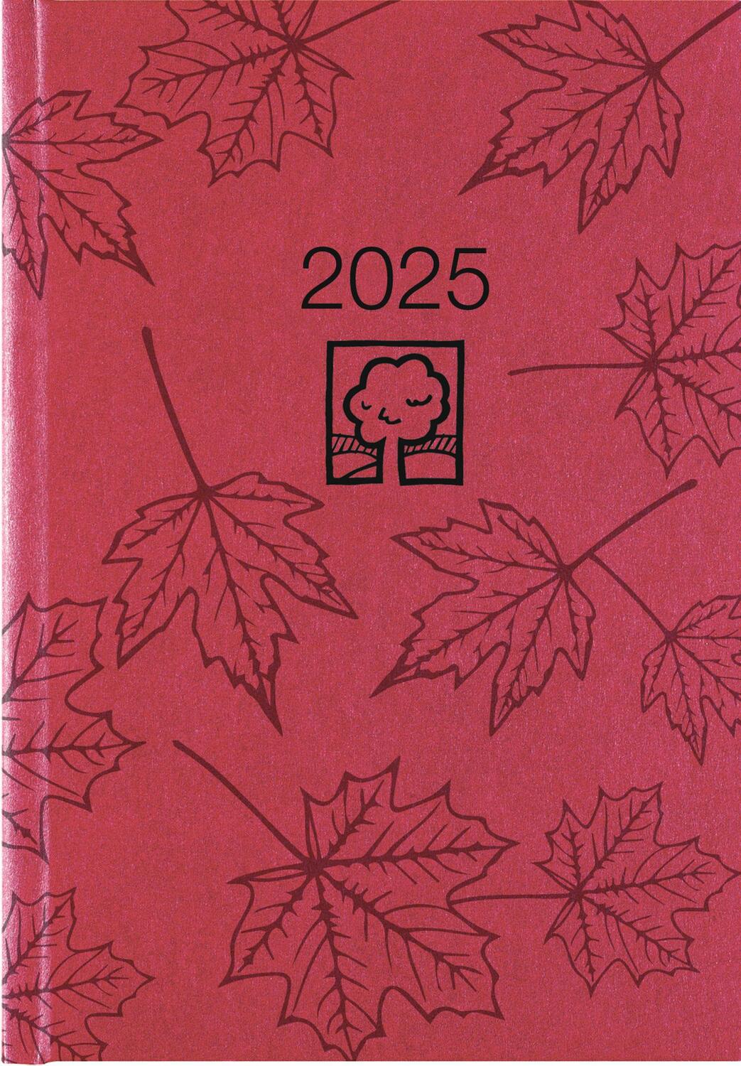 Cover: 4006928025060 | Wochenbuch rot 2025 - Bürokalender 14,6x21 cm - 1 Woche auf 2...