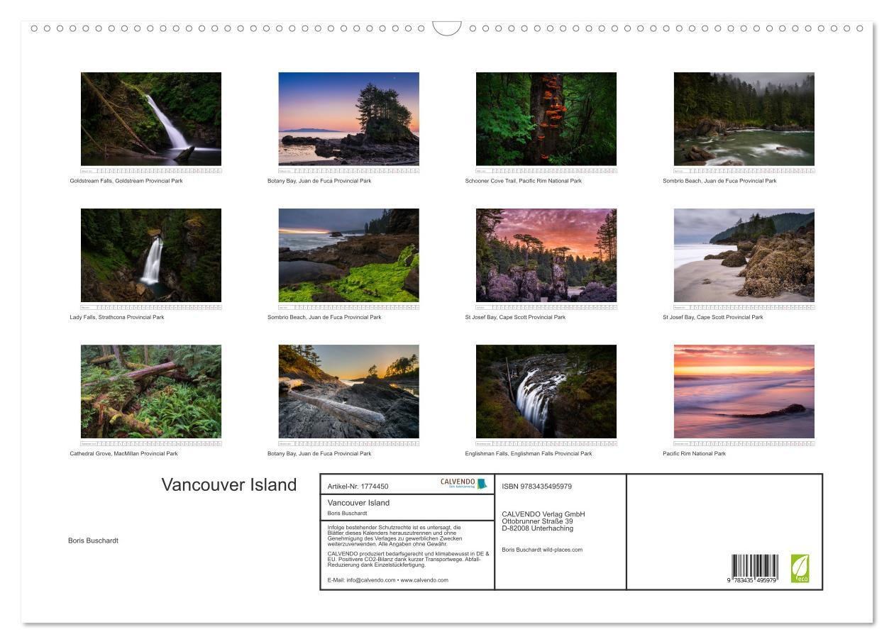 Bild: 9783435495979 | Vancouver Island (Wandkalender 2025 DIN A2 quer), CALVENDO...