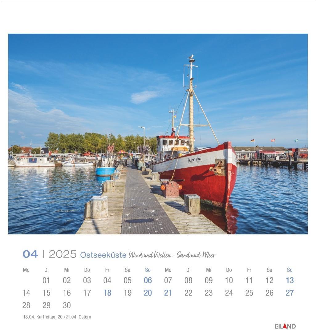 Bild: 9783964023308 | Ostseeküste Postkartenkalender 2025 - Wind und Wellen - Sand und Meer