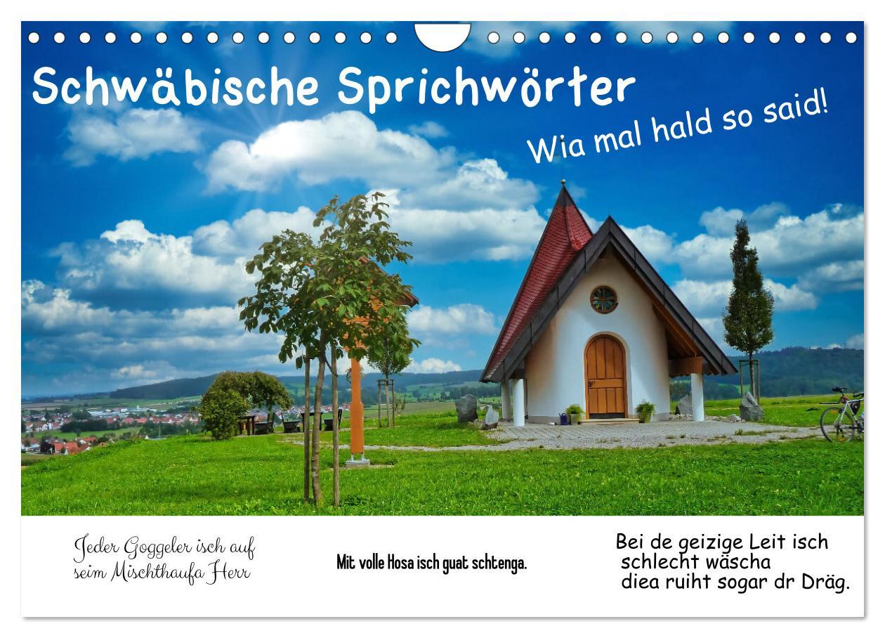 Cover: 9783383848568 | Schwäbische Sprichwörter 1 Wi ma hald so said! (Wandkalender 2025...