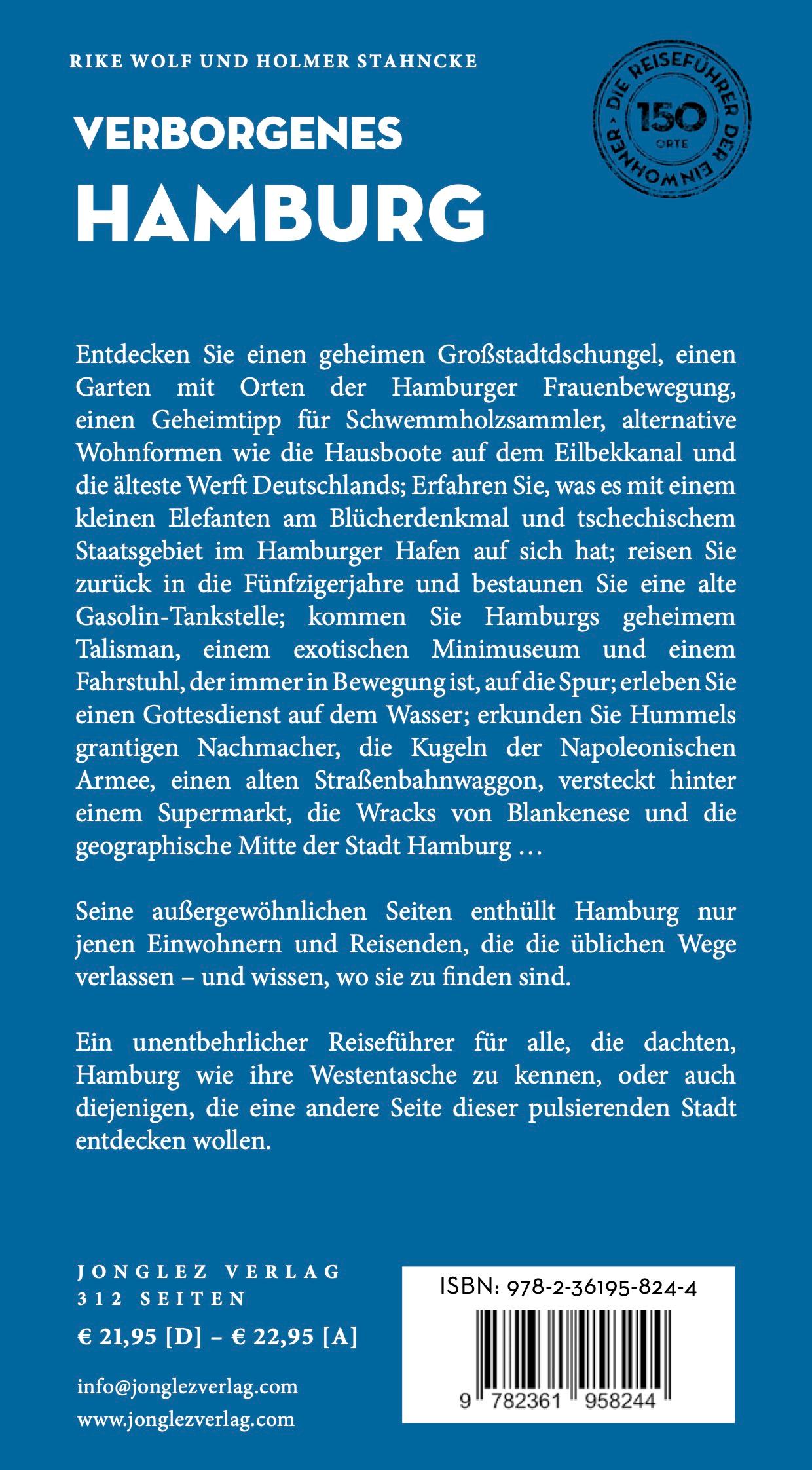 Rückseite: 9782361958244 | Verborgenes Hamburg | Rike Wolf (u. a.) | Taschenbuch | Verborgenes