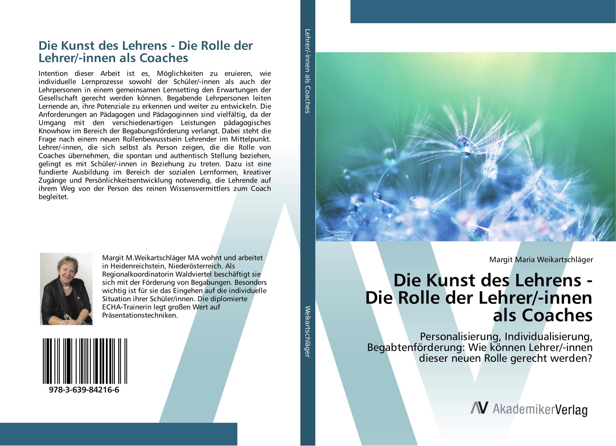 Cover: 9783639842166 | Die Kunst des Lehrens - Die Rolle der Lehrer/-innen als Coaches | Buch