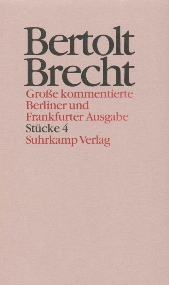 Cover: 9783518400647 | Stücke. Tl.4 | Bertolt Brecht | Buch | In Schuber | 546 S. | Deutsch