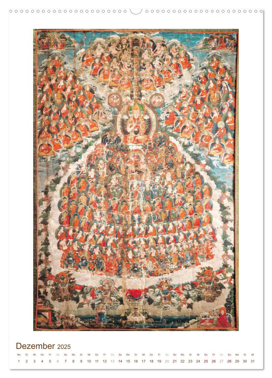 Bild: 9783457041796 | Mit Buddha durchs Jahr: historische Zeichnungen (Wandkalender 2025...