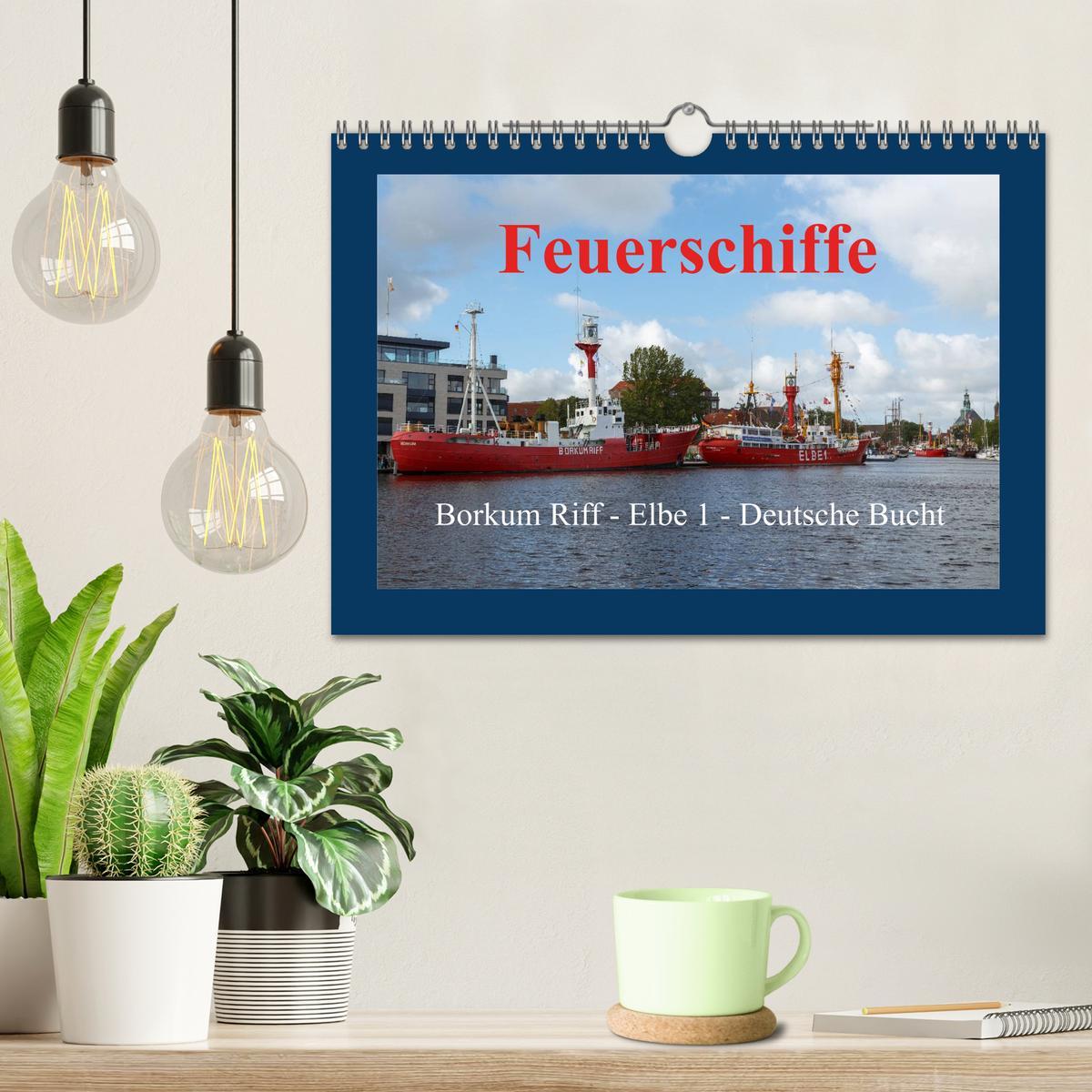 Bild: 9783435574162 | Feuerschiffe - Borkum Riff - Elbe 1 - Deutsche Bucht (Wandkalender...